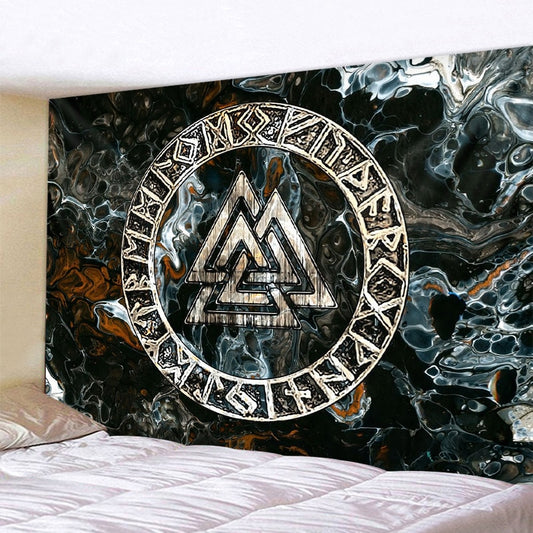 Valknut Rune Tapestry for Home Decoration or Hanging Wall Art
